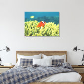Toile La barrière de corail grouillant de poissons tropi (Insitu(Chambre))