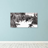 Toile La bataille de la Washita (Insitu (Plancher de Bois))