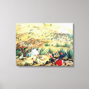 Toile La bataille de Puebla, le 5 mai 1862