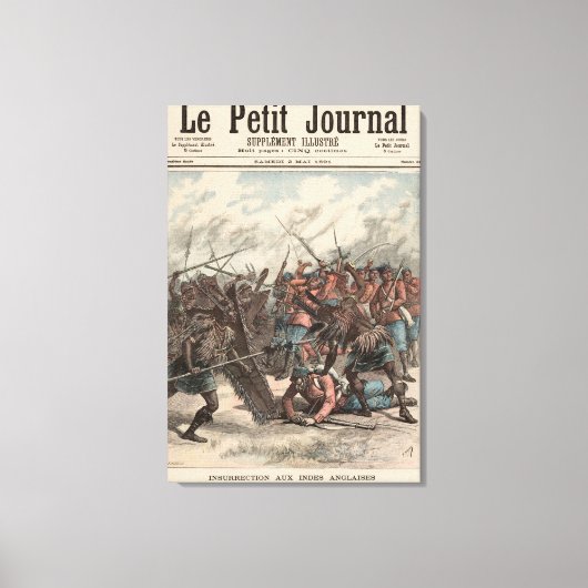 Toile La bataille du Manipur (Recto)