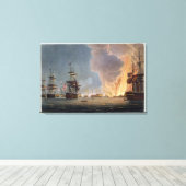 Toile La bataille du Nil, 1er août 1798, gravée (Insitu (Plancher de Bois))