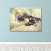 Toile La bataille entre la flotte de la mer Noire et (Insitu (Plancher de Bois))