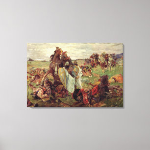 Toile La bataille entre Russians et Tatars, 1916