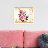 Toile "La beauté du lion" (Insitu(Salon))