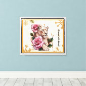 Toile "La beauté du lion" (Insitu (Plancher de Bois))