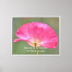 Toile La beauté est Coquelicot d'Islande rose (photograp