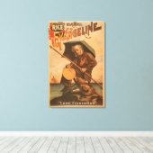 Toile La belle Evangeline de Rice "Pêcheur solitaire" (Insitu (Plancher de Bois))