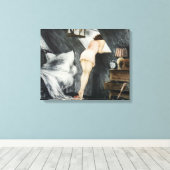 Toile La Belle Femme Dans Le grenier (Insitu (Plancher de Bois))