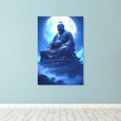 Toile La Bénédiction de la Lune sur la Statue Céleste (Insitu (Plancher de Bois))