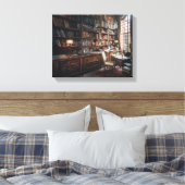 Toile La bibliothèque de l'ancien monde (Insitu(Chambre))