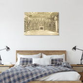 Toile La Bibliothèque, gravée par Godfrey, de 'Descripti (Insitu(Chambre))