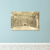 Toile La Bibliothèque, gravée par Godfrey, de 'Descripti (Insitu (Plancher de Bois))