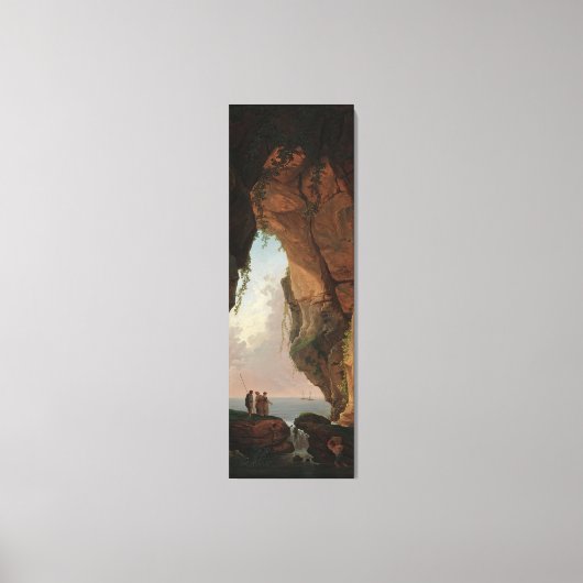 Toile La bouche d'une grotte (1784) Hubert Robert (Recto)
