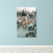 Toile La brigade de Jackson debout comme un mur de pierr (Insitu (Plancher de Bois))