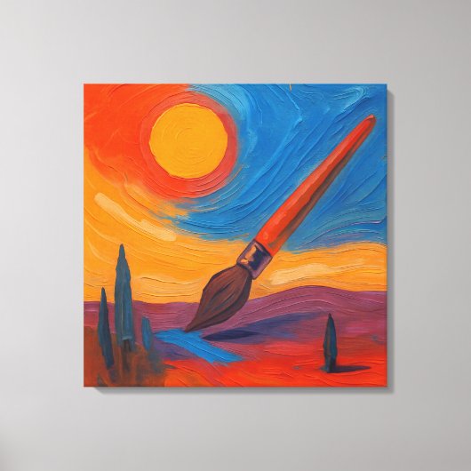 Toile La brosse des rêves (Recto)