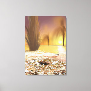 Toile La calotte glaciaire polaire du sud martienne