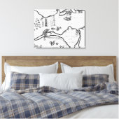 Toile La capture de Cadix en 1596 (gravure) (Insitu(Chambre))
