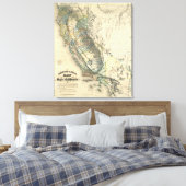 Toile La carte de la Californie de Britton et Rey (Insitu(Chambre))