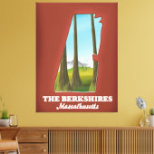Toile La carte des Berkshires Massachusetts (Insitu(Salon))