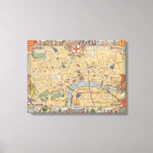 Toile La carte des enfants de Londres, Angleterre 2