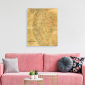 Toile La carte des États du Pacifique de Bancroft (Insitu(Salon))