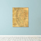 Toile La carte des États du Pacifique de Bancroft (Insitu (Plancher de Bois))