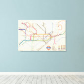 Toile La carte métro de Londres (Insitu (Plancher de Bois))