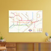 Toile La carte métro de Londres (Insitu(Salon))
