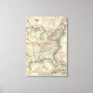 Toile La carte militaire de Wyld des Etats-Unis