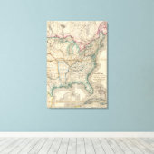 Toile La carte militaire des États-Unis du monde (Insitu (Plancher de Bois))