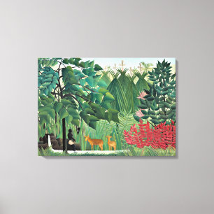 Toile La cascade d'Henri Rousseau