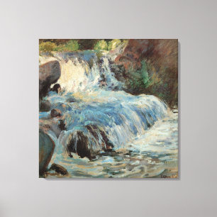 Toile La cascade par Twachtman, l'impressionnisme Vintag