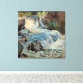 Toile La cascade par Twachtman, l'impressionnisme Vintag (Insitu (Plancher de Bois))