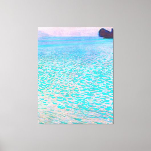 Toile La célèbre peinture de Gustav Klimt's Attersee. (Recto)