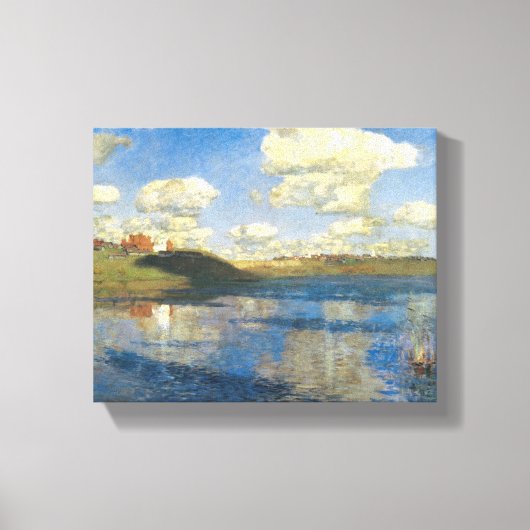 Toile La célèbre peinture d'Isaak Levitan "Le Lac" (Recto)
