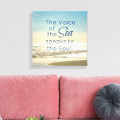 TOILE LA CÉLÈBRE VOIX DE LA MER PARLE DE LA CITATION DE (Insitu(Salon))