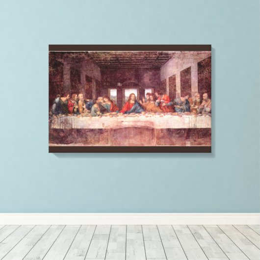 Toile La Cène de Léonard de Vinci (Insitu (Plancher de Bois))