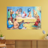 Toile La Cène : Jésus et les disciples (Insitu(Salon))