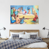 Toile La Cène : Jésus et les disciples (Insitu(Chambre))