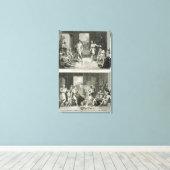 Toile La Cérémonie Mariage et la Manière de Divorce en (Insitu (Plancher de Bois))