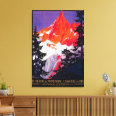 Toile La Chaine De Mont-Blanc Poster VintageEurope (Insitu(Salon))
