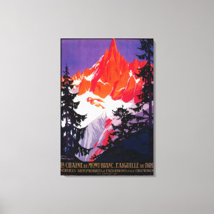 Toile La Chaine De Mont-Blanc Poster VintageEurope