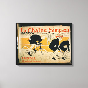 Toile "La chaîne de Simpson", Paris (litho de couleur)