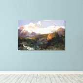 Toile La chaîne de Teton (Insitu (Plancher de Bois))