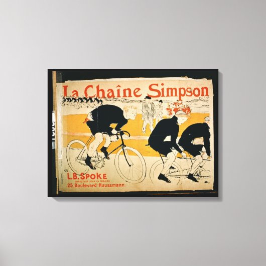 Toile "La Chaîne Simpson", Paris (litho couleur) (Recto)