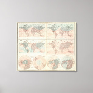 Toile La chaleur au-dessus du globe