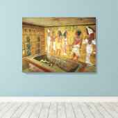 Toile La chambre d'inhumation dans la tombe de Toutankha (Insitu (Plancher de Bois))