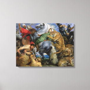 Toile La chasse à tigre, c.1616