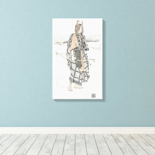 Toile La Chasse (par Ann Macbeth) (Insitu (Plancher de Bois))