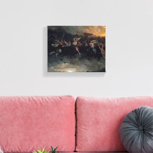 Toile La chasse sauvage d'Odin, 1872 par Peter Nicolai A (Insitu(Salon))